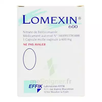 Lomexin 600 Mg Caps Molle Vaginale Plq/1 à Saint -Vit